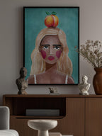 Woman With Peach