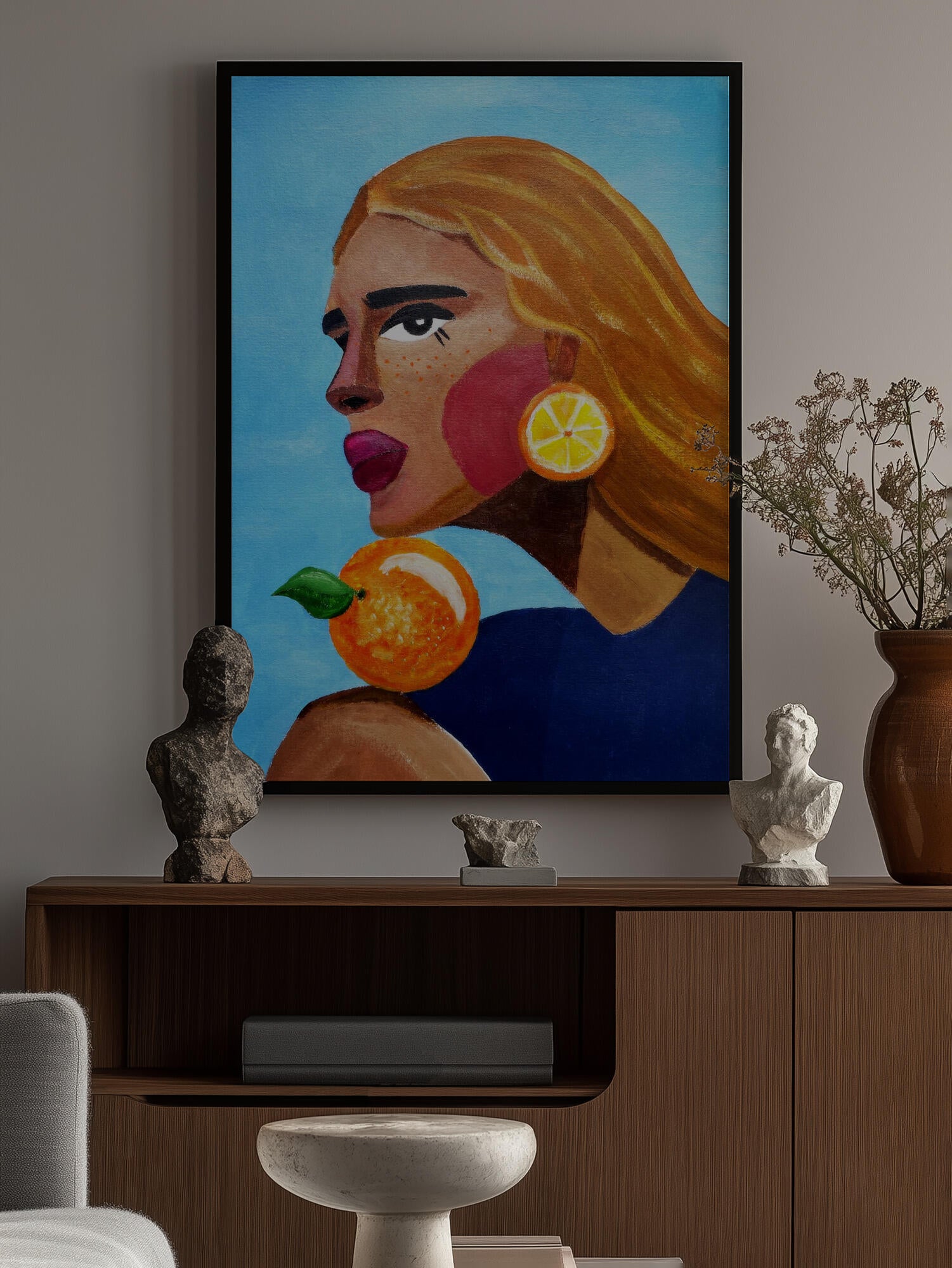 Woman With Orange