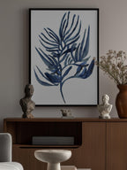 Blue Aquatic Plant Poster 1