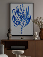 Blue Aquatic Plant Poster 4