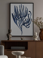 Blue Aquatic Plant Poster 3