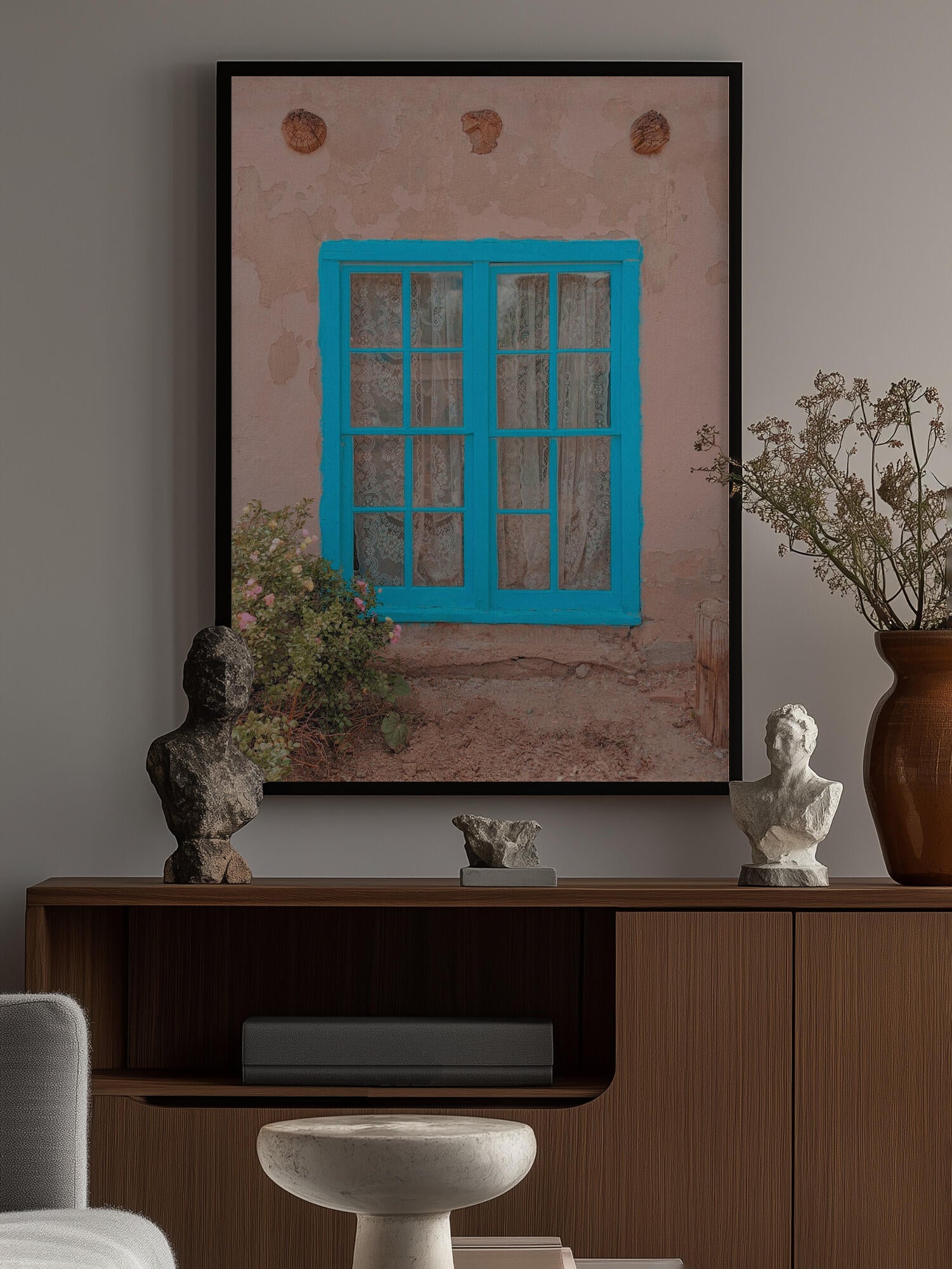 Turquoise Window - Taos, New Mexico