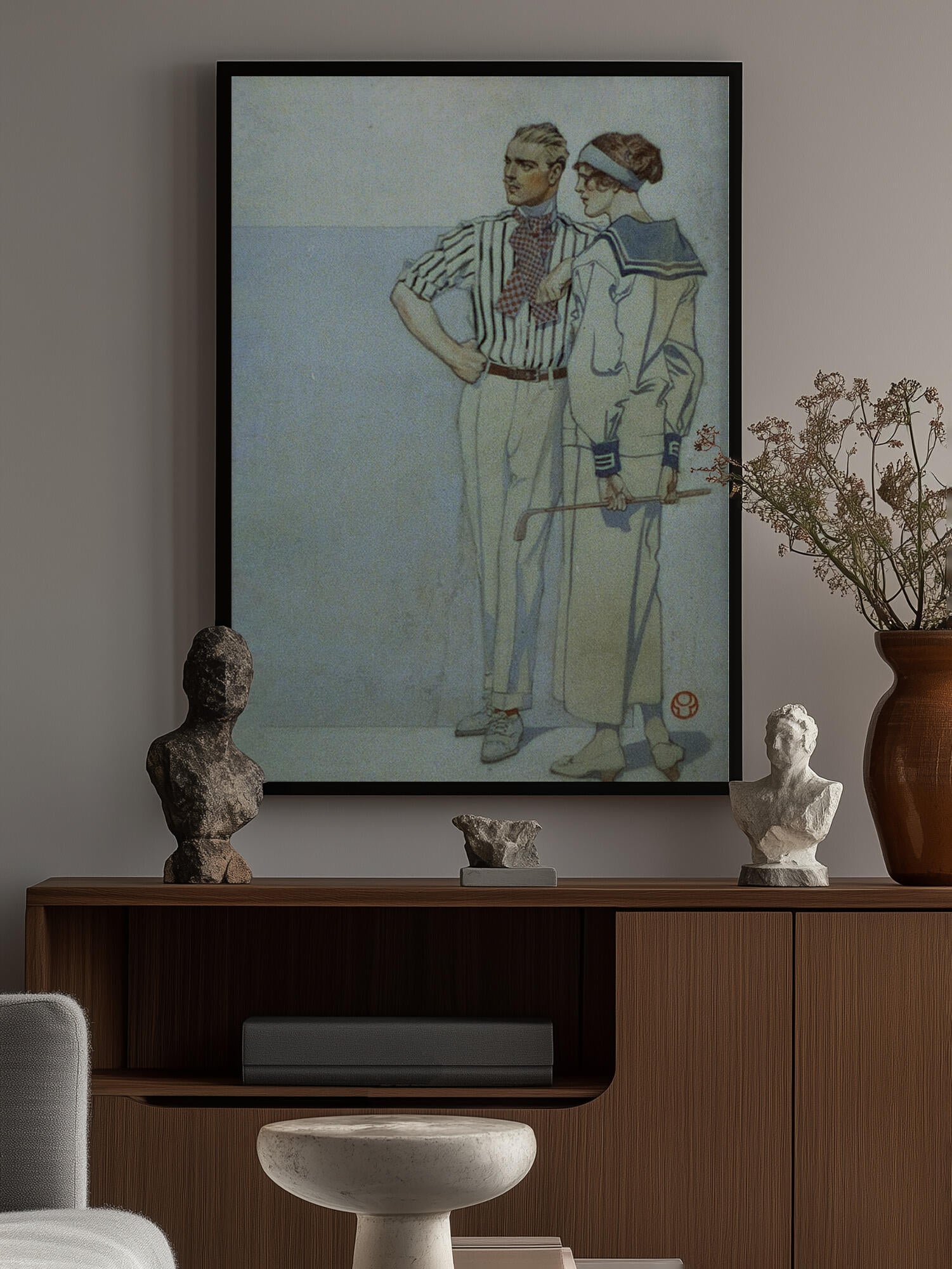 Man and Woman In Sport Clothes (1913)