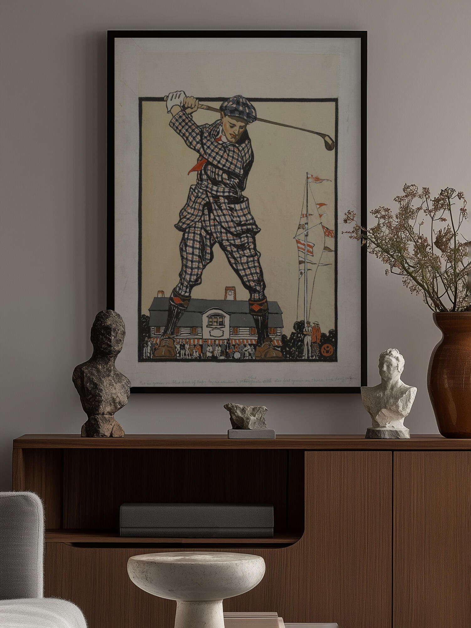 Man Swinging Golf Club (1915)