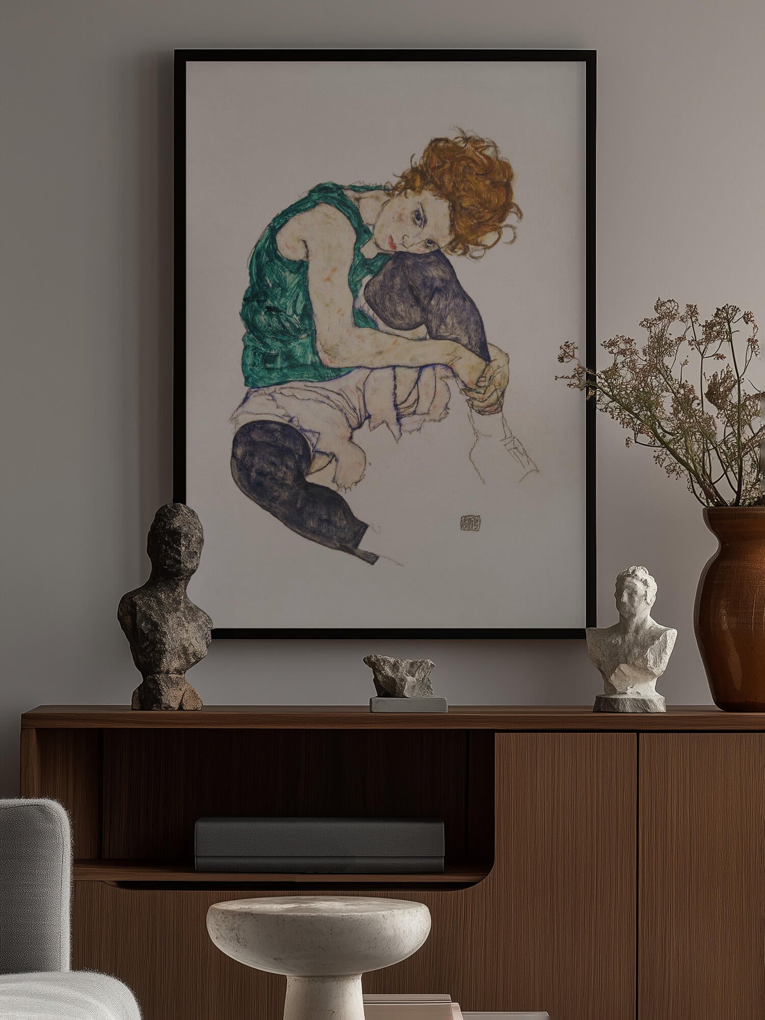 Seated Woman With Legs Drawn Up