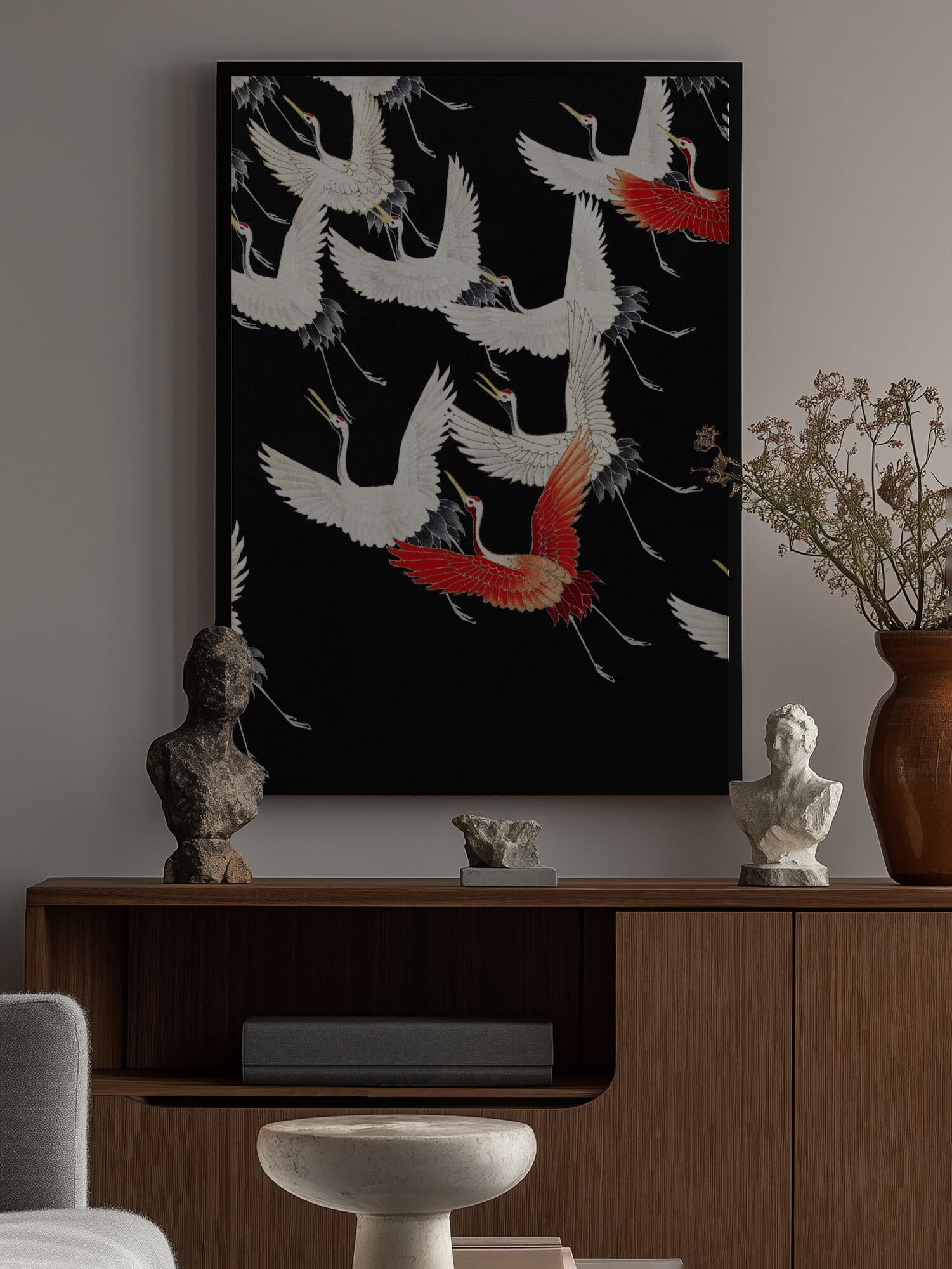 Furisode With a Myriad of Flying Cranes (1910–1920) Full