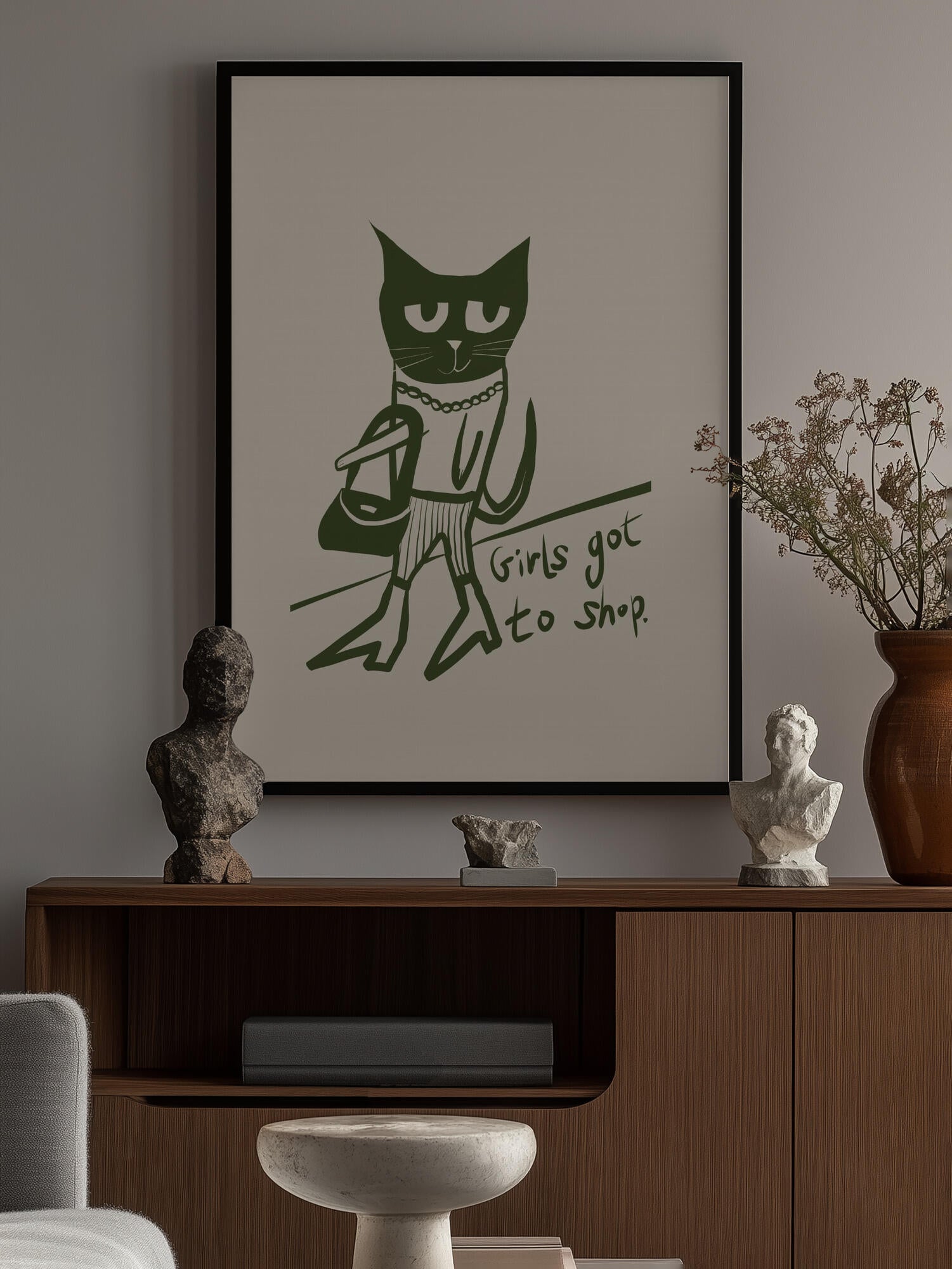 Cat shopping humour