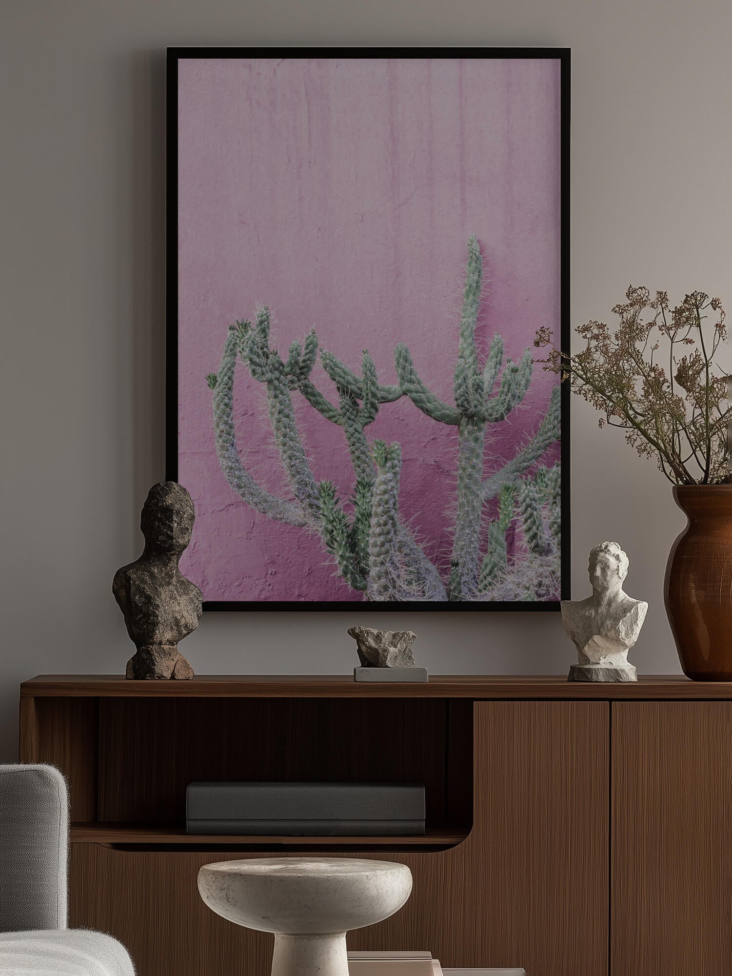 Cactus On Pink