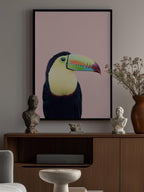 Toucan on Pink