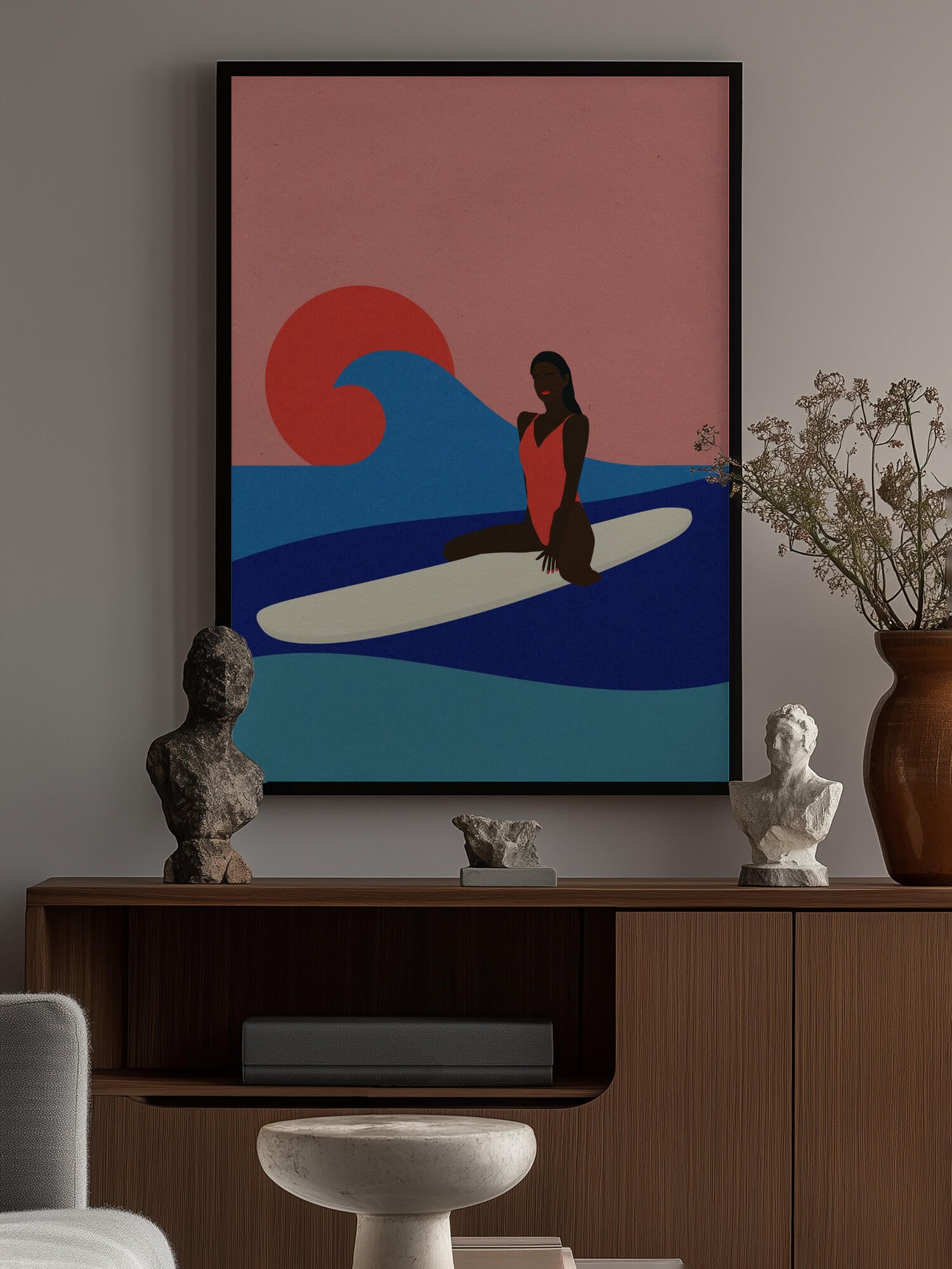 Girl On a Surfboard
