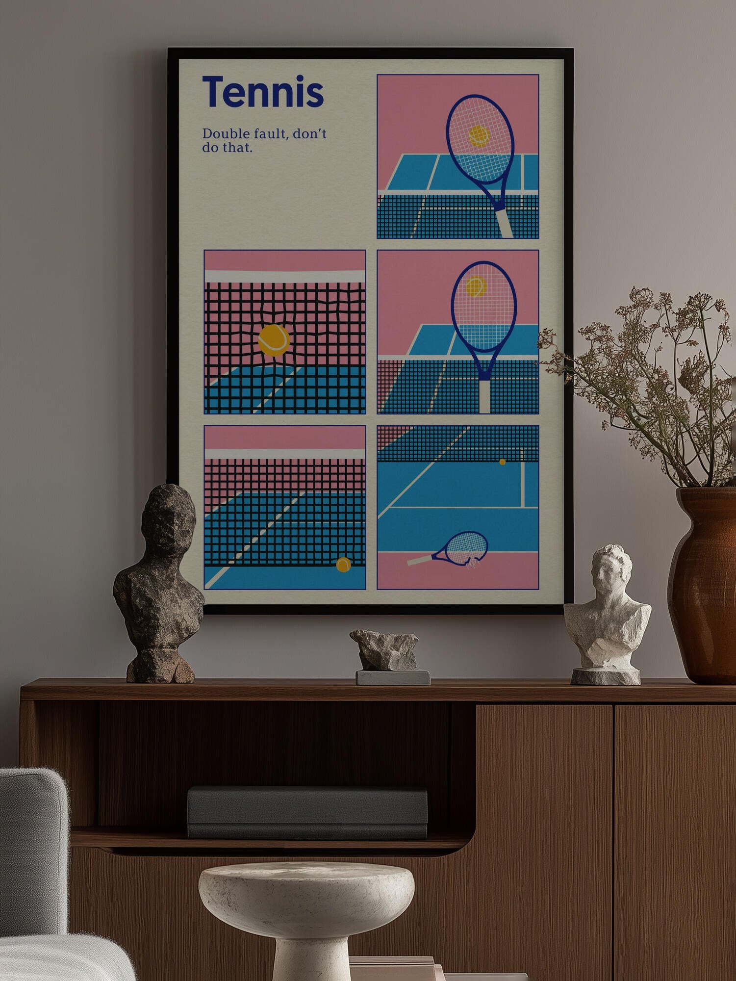 Poster Tennis Double Vault