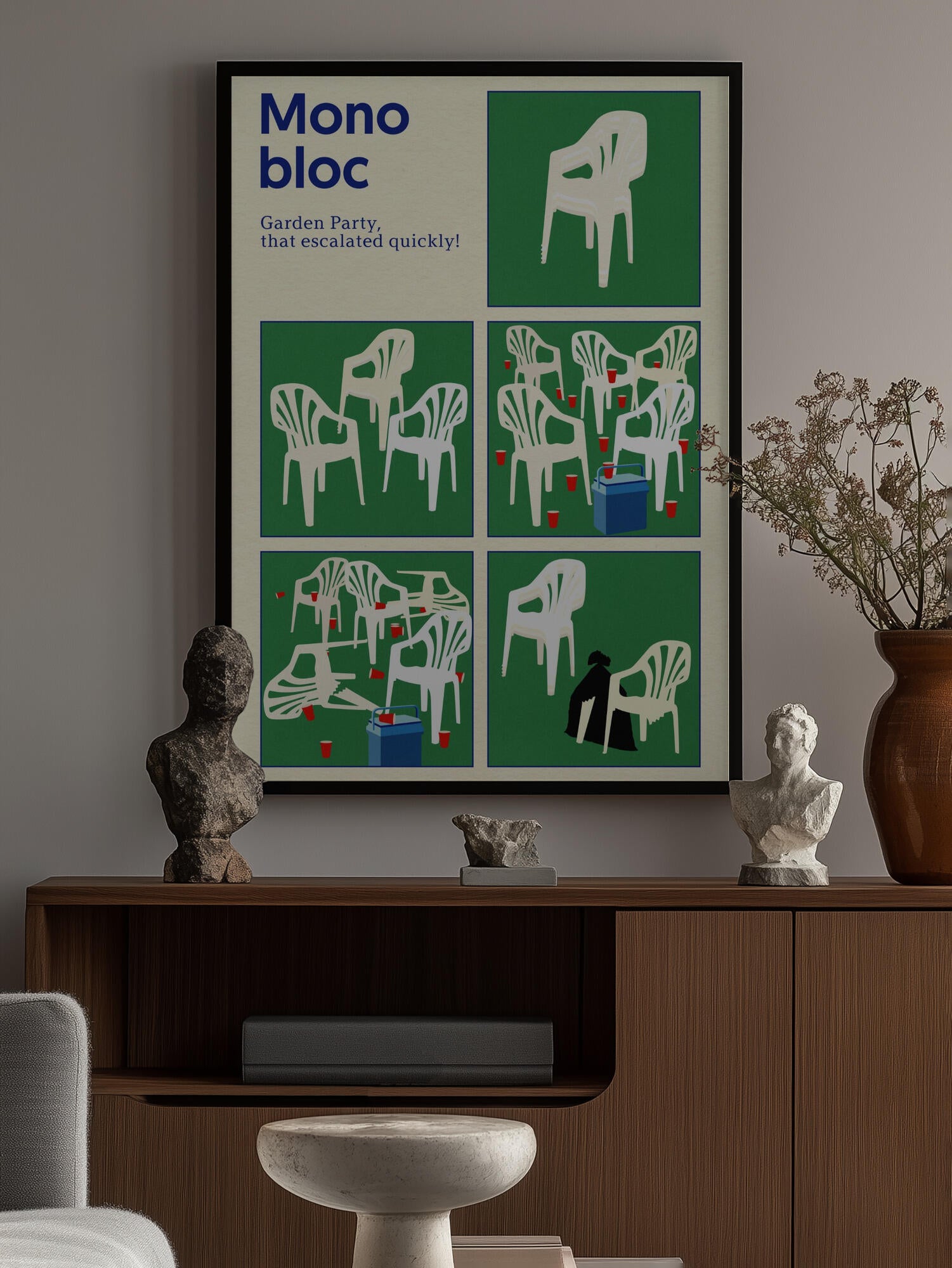 Poster Monobloc Five Squares