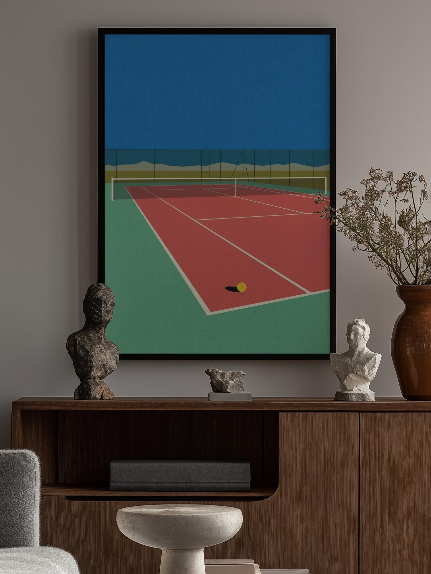 Tennis Court In the Desert