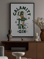 Calamity Gin Funny Retro Western Cowgirl Art