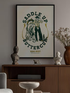 Saddle Up Buttercup Cowboy &amp; Horse Art Print