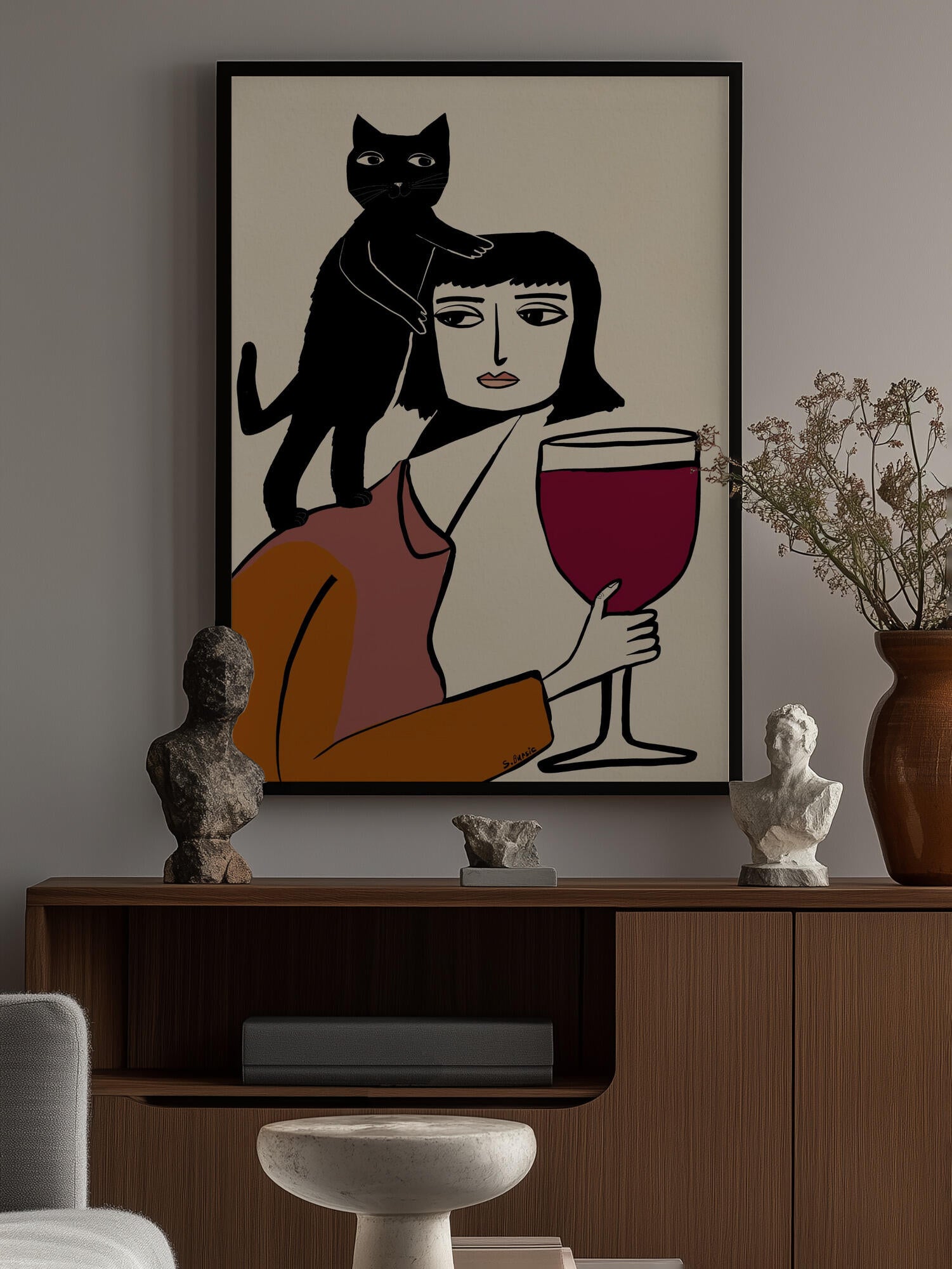 Wine and cat lover