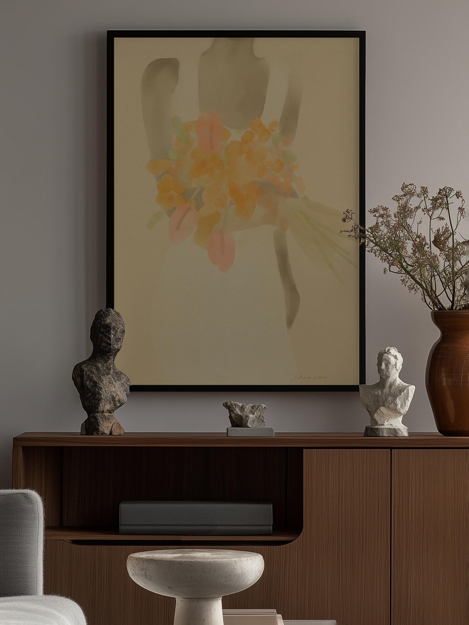 Girl With Orange Flowers