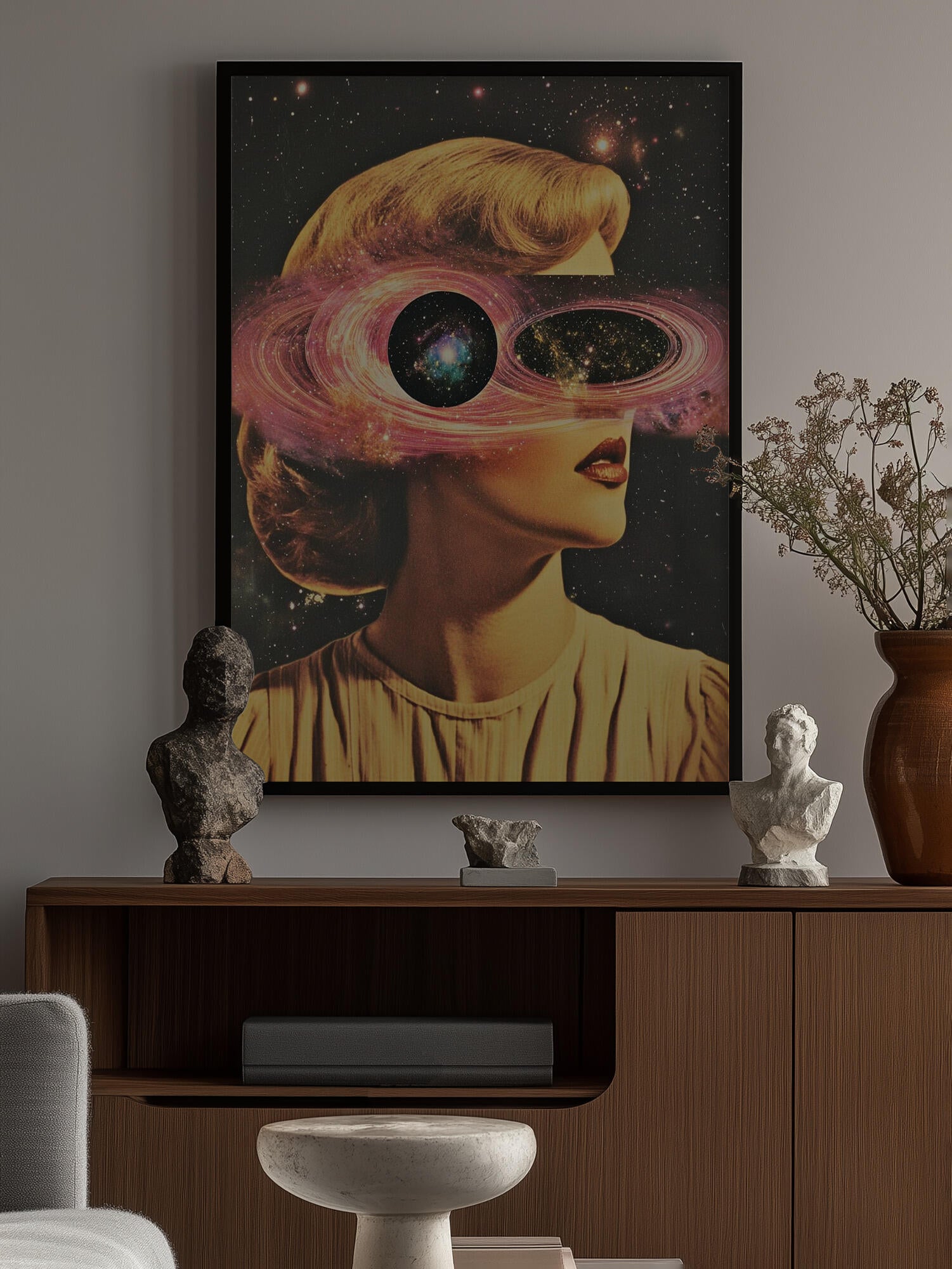 A Woman with Cosmic Elements