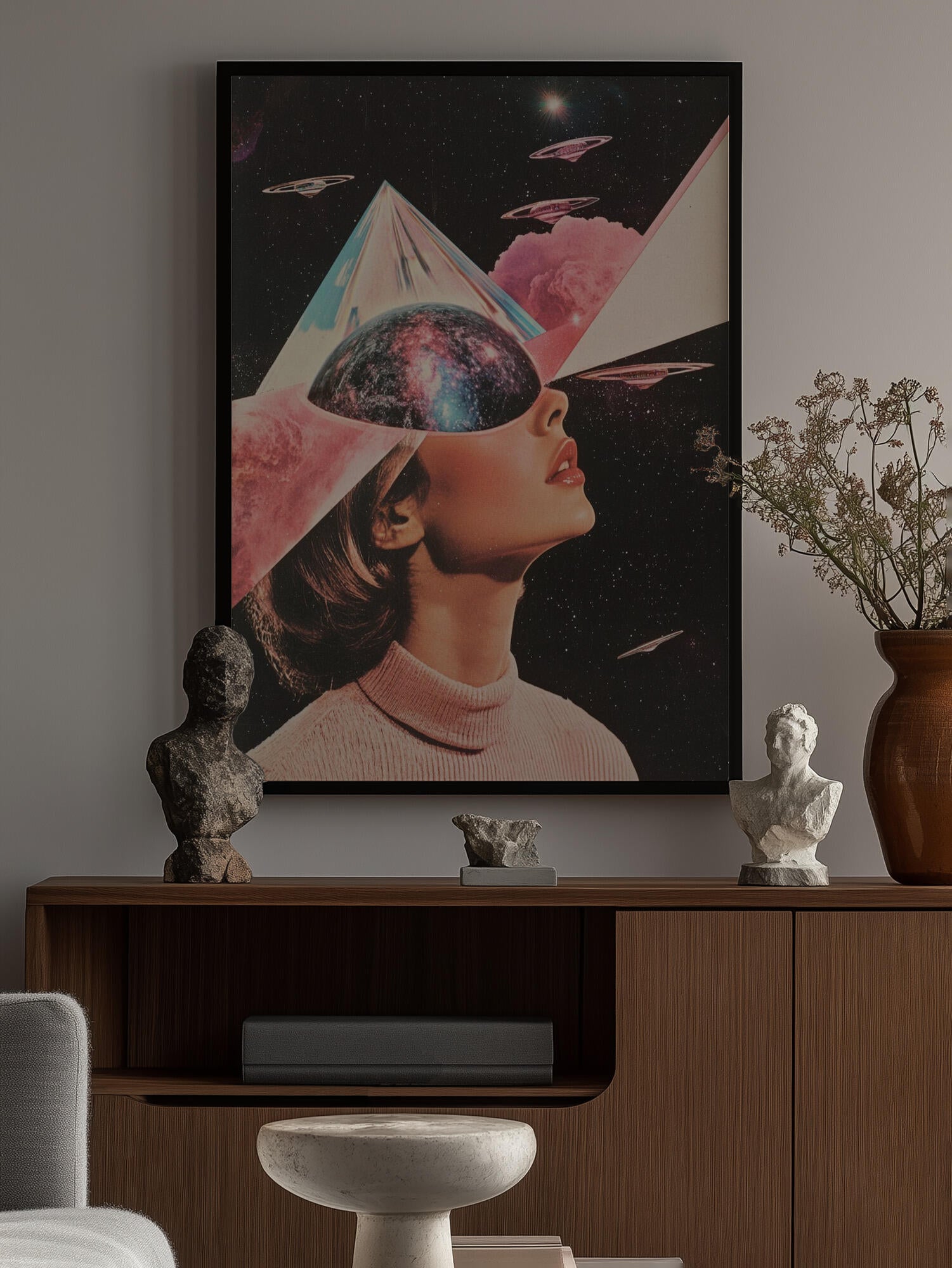 A Woman with Cosmic Elements