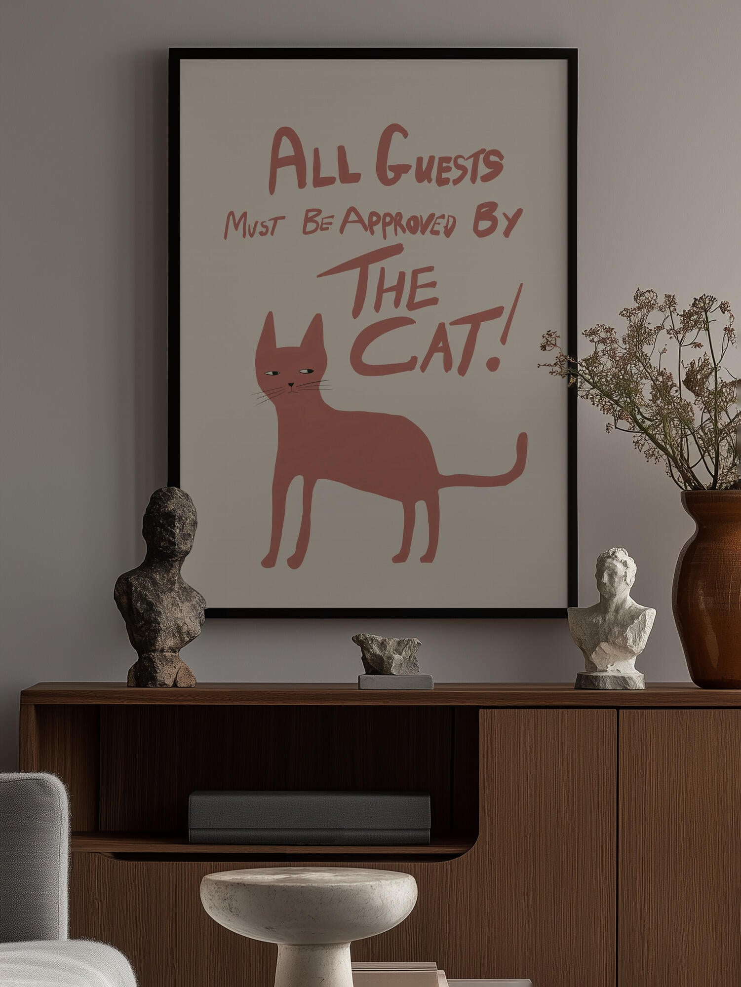 All guests must be approved by the cat!
