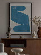 Blue Abstract Curve