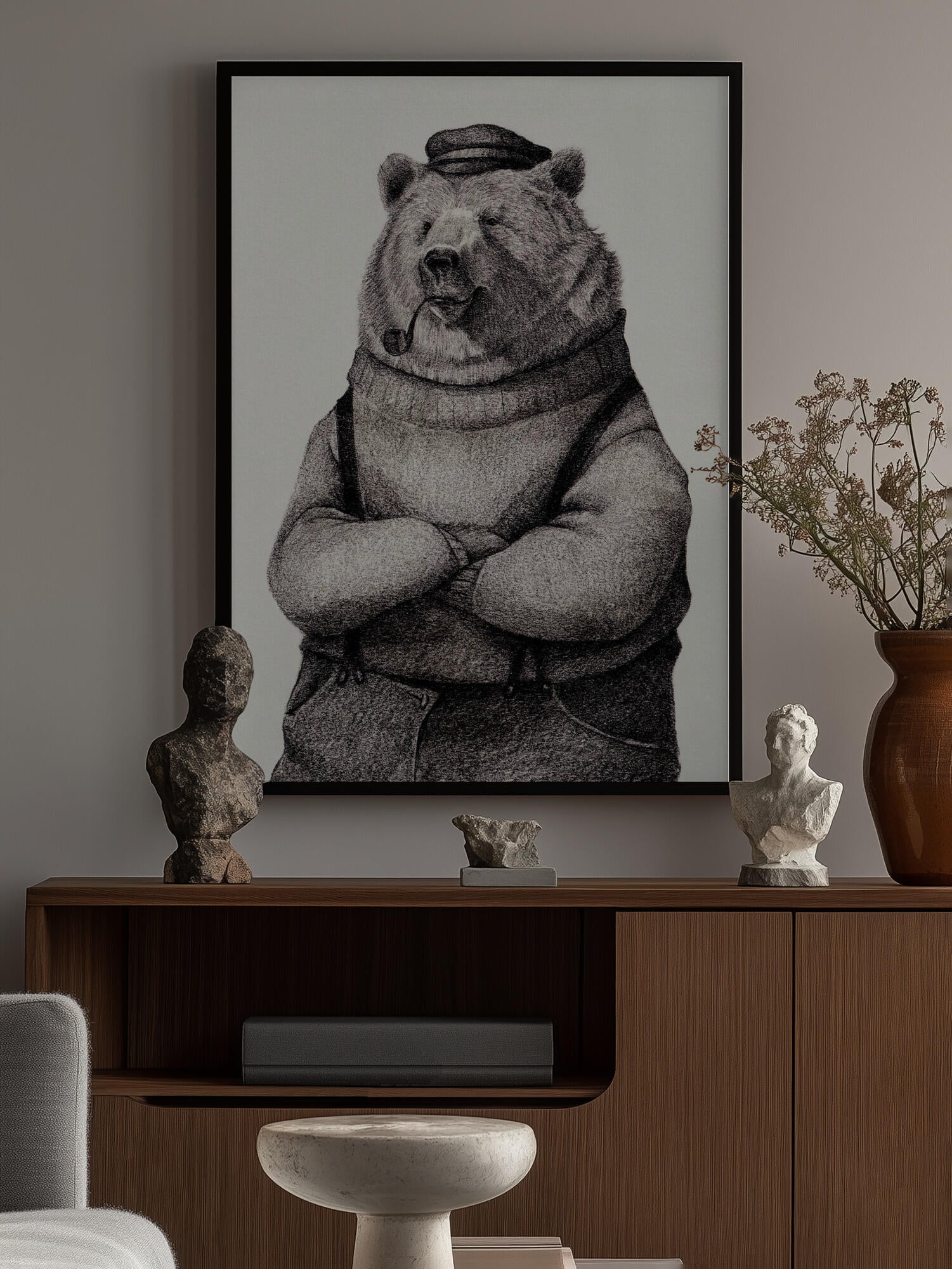 Bear In Vintage Attire