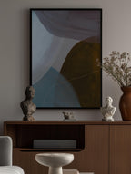Overlapping Curves In Muted Tones