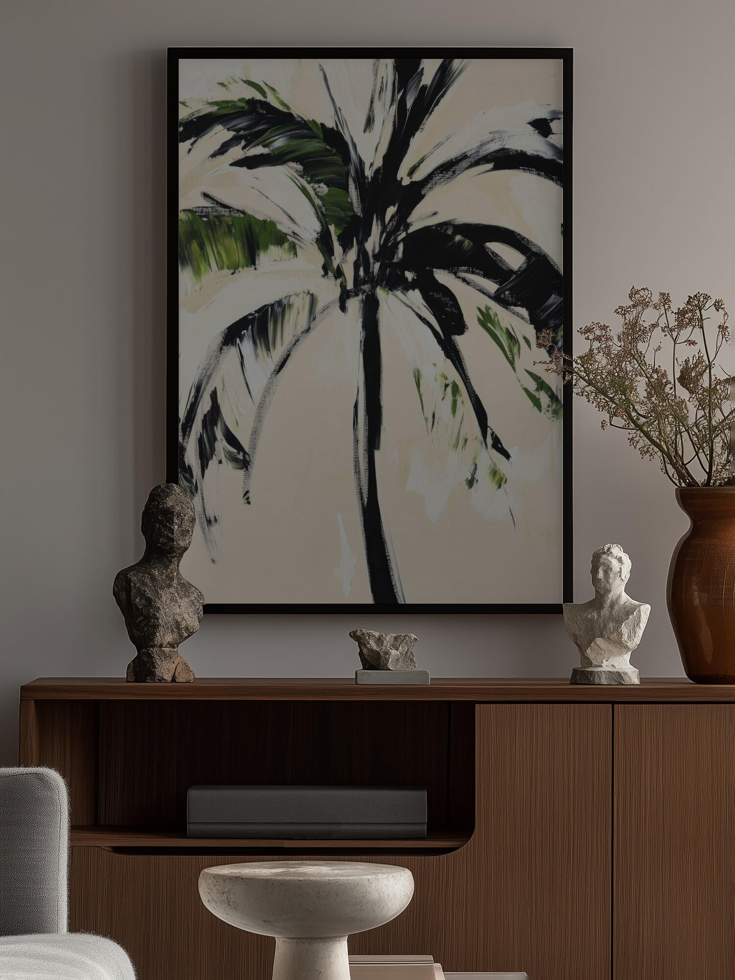 Abstract Palm Tree