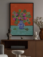 Clovers and Pink Blossoms