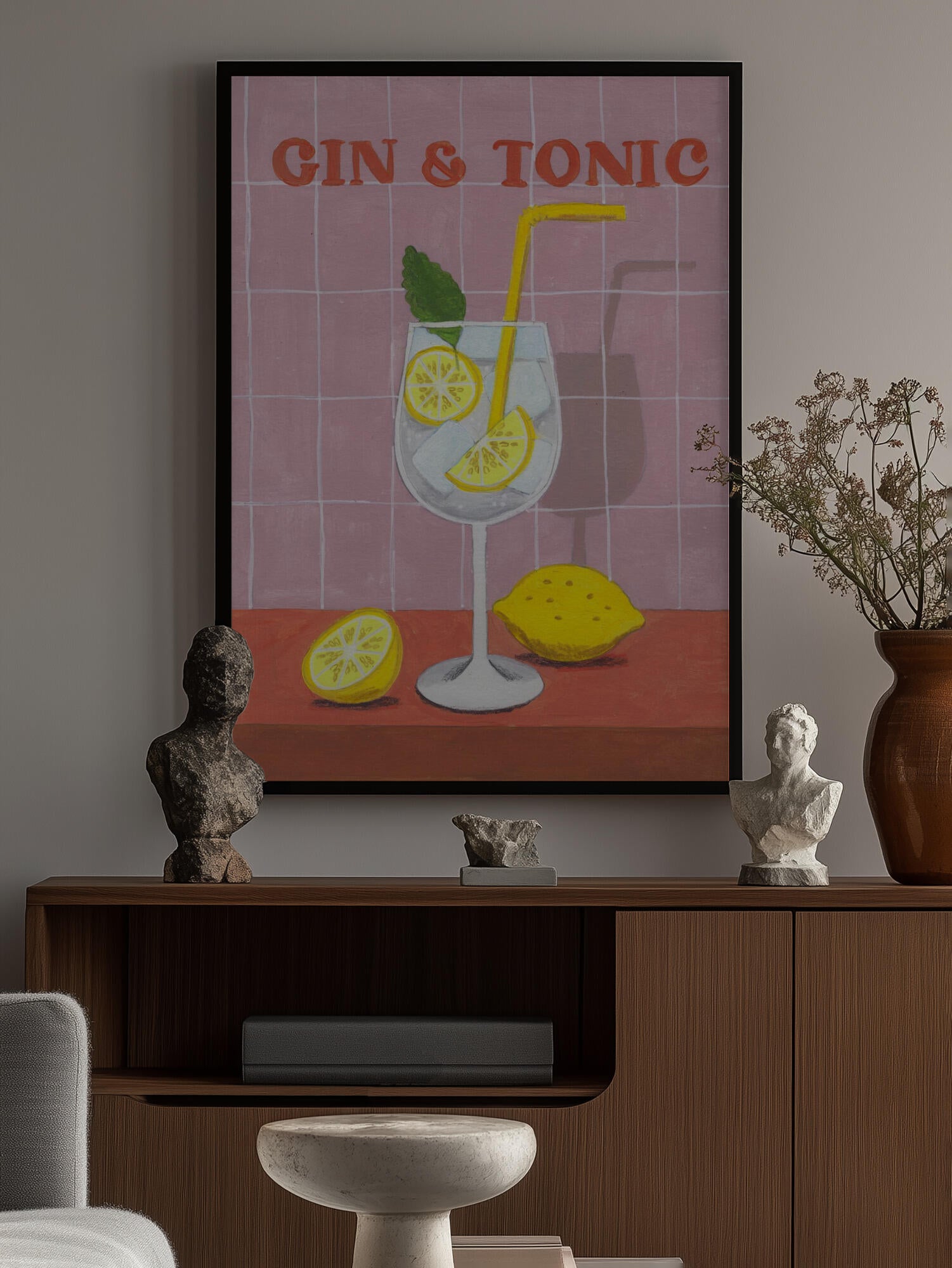 Gin and Tonic Cocktail