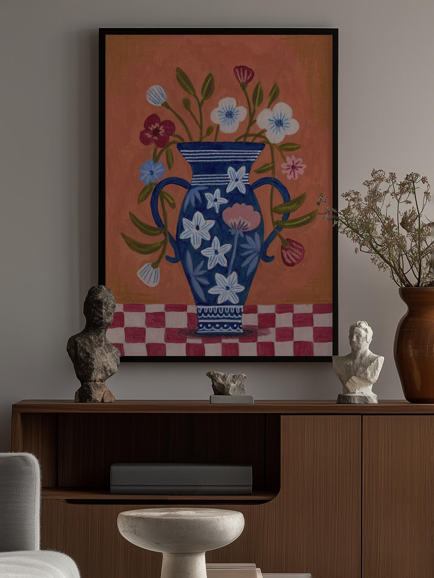 Vase Wild Flowers Bouquet