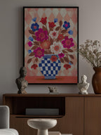 Vase Flowers Brights &amp; Blues