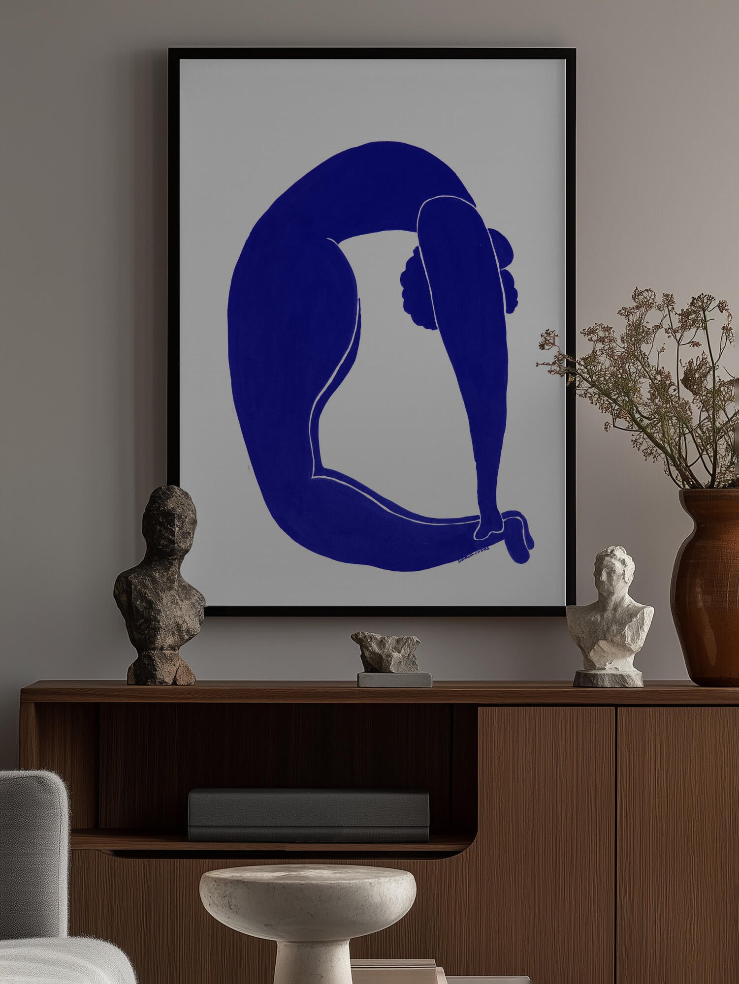 Graceful Blue Form