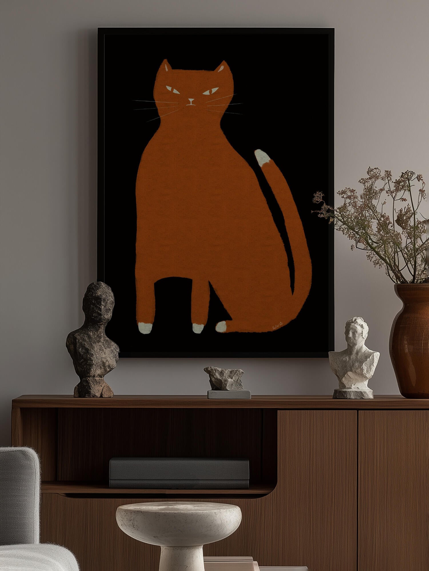 Ginger orange cat