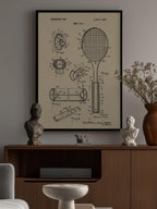 Tennis Racket Patent 1970