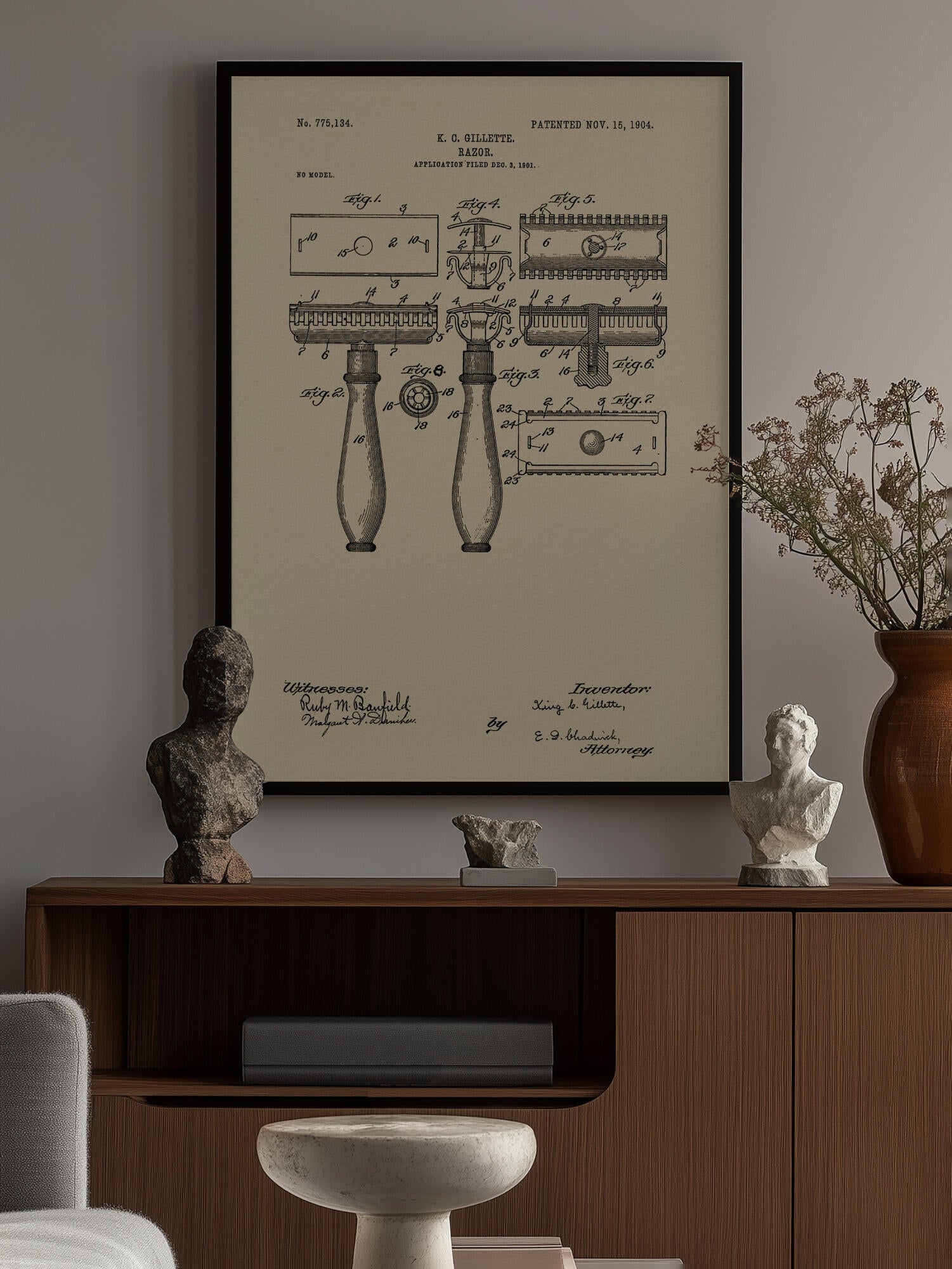 Razor Patent 1904