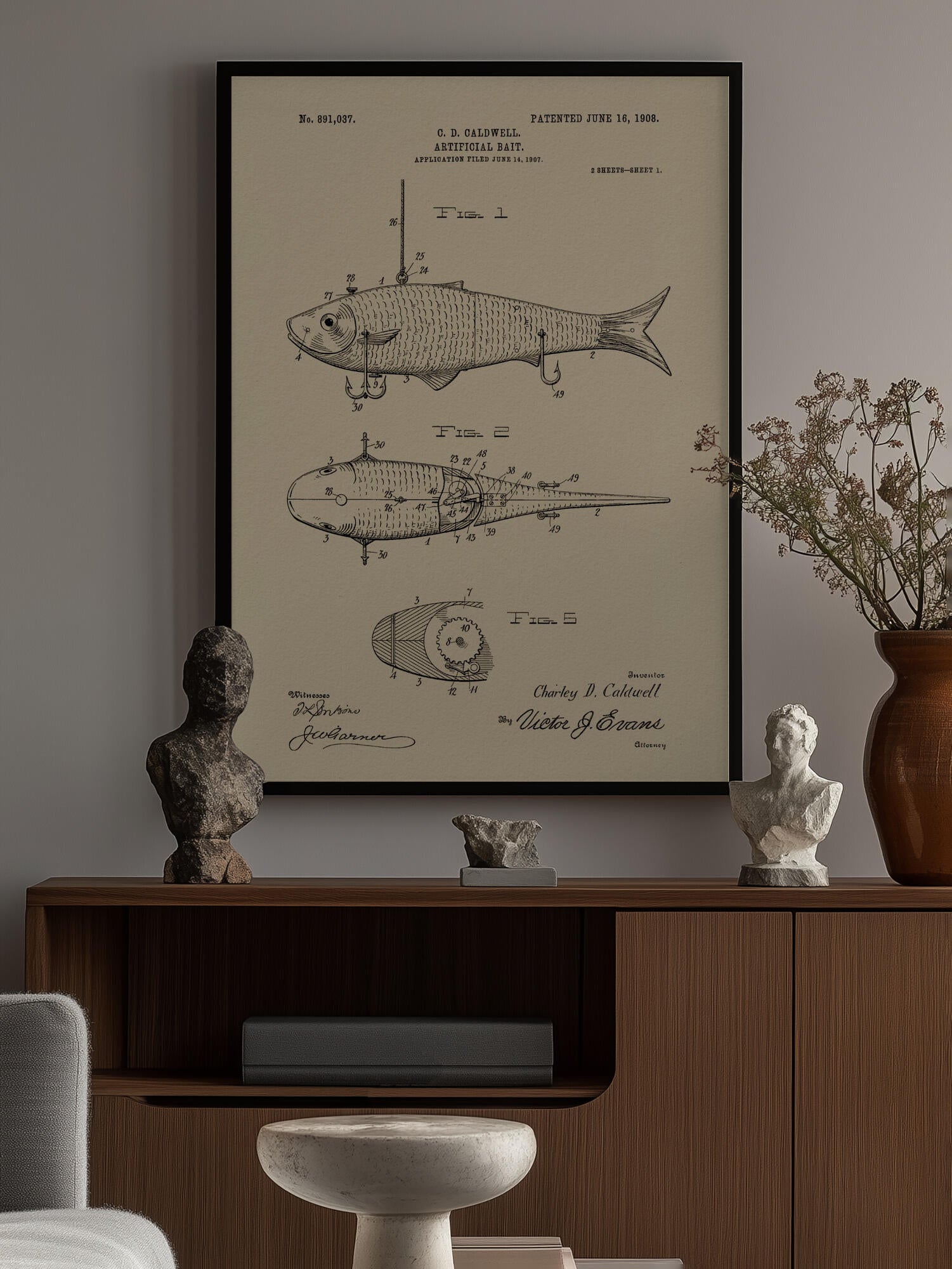 Artificial Bait Patent 1908