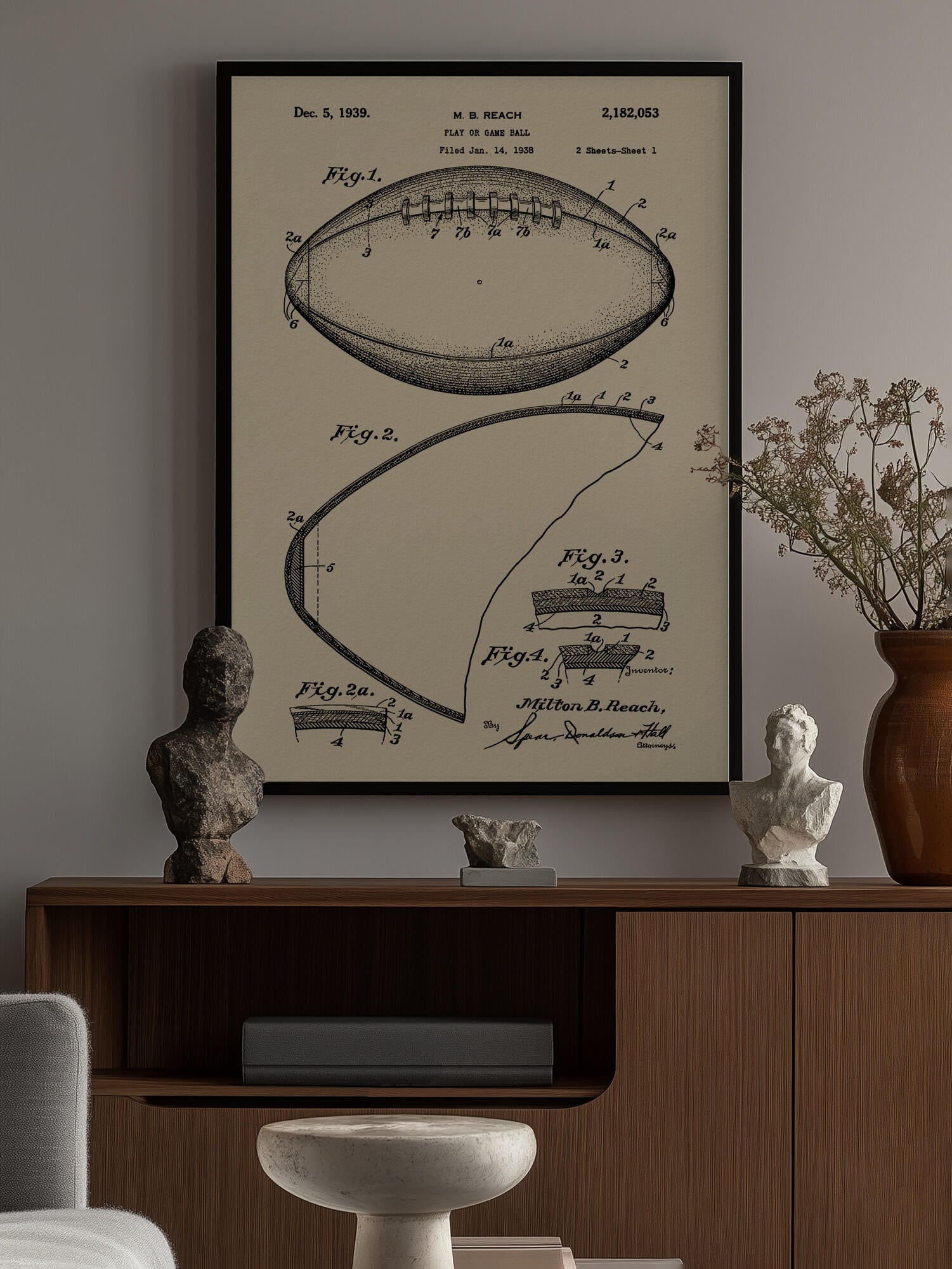 Football Patent 1938
