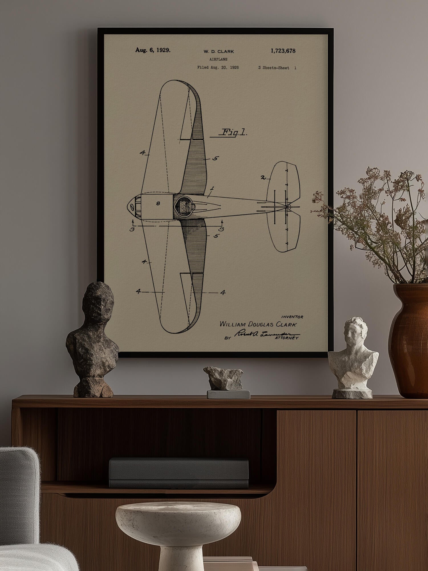 Airplane Patent 1926