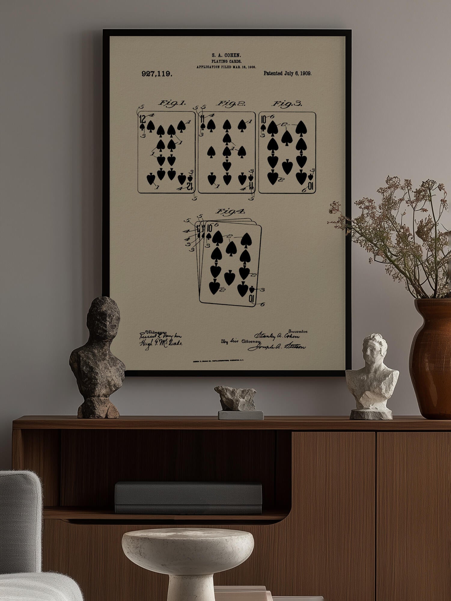 Playing Cards Patent 1909