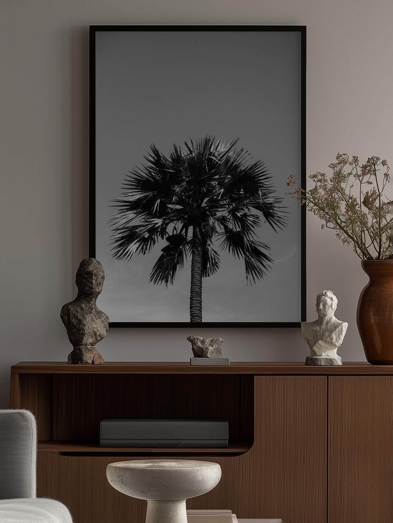 Striking Palm Silhouette