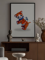 Wind Up Tiger Retro Toy By Renee Machan