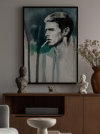 Pensive Man Profile Smoke