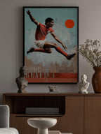 Leaping Soccer Player