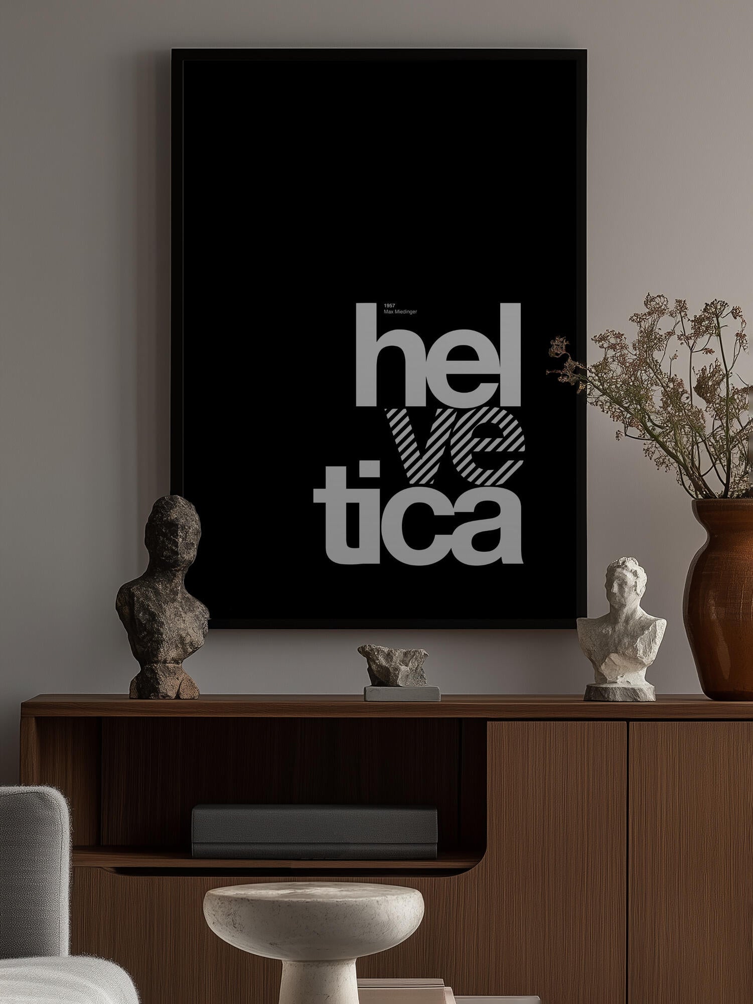 Bold Striped Helvetica