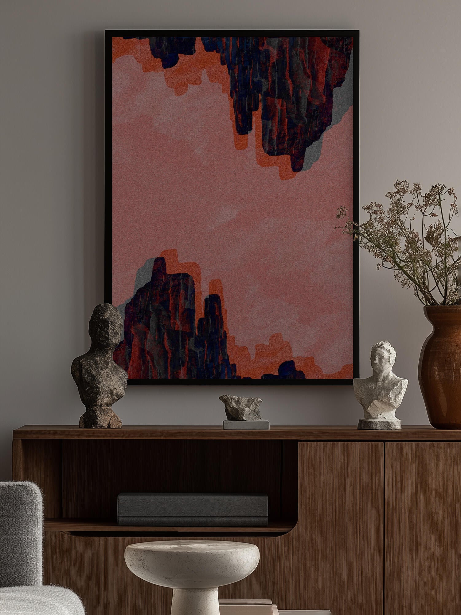 Pink Canyon Abstract