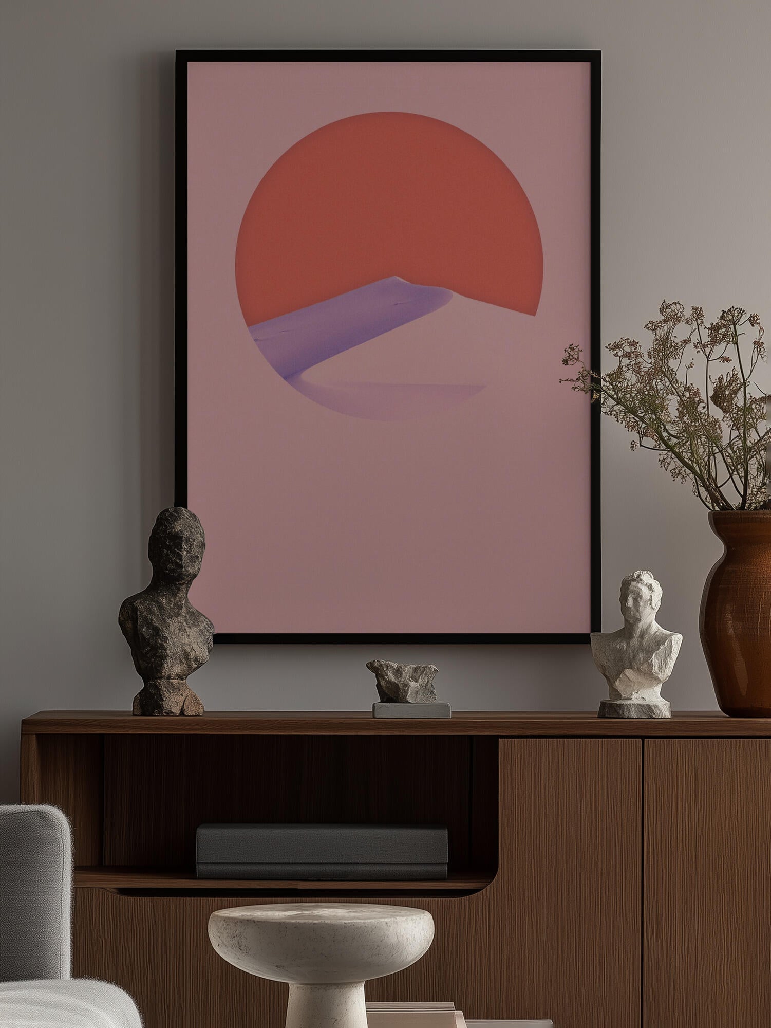 Minimalist Dune Sunset