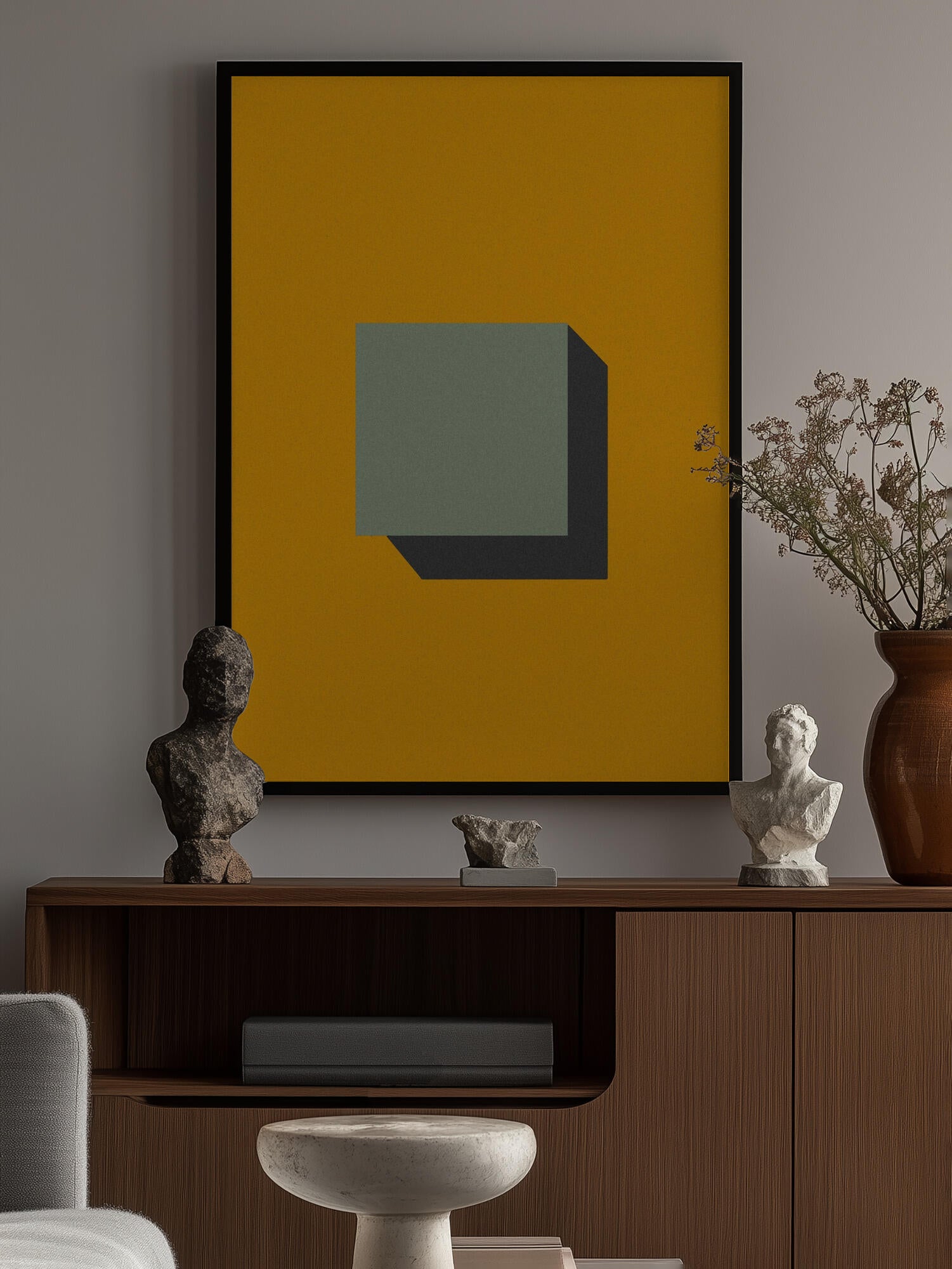Orange Geometric Shadow