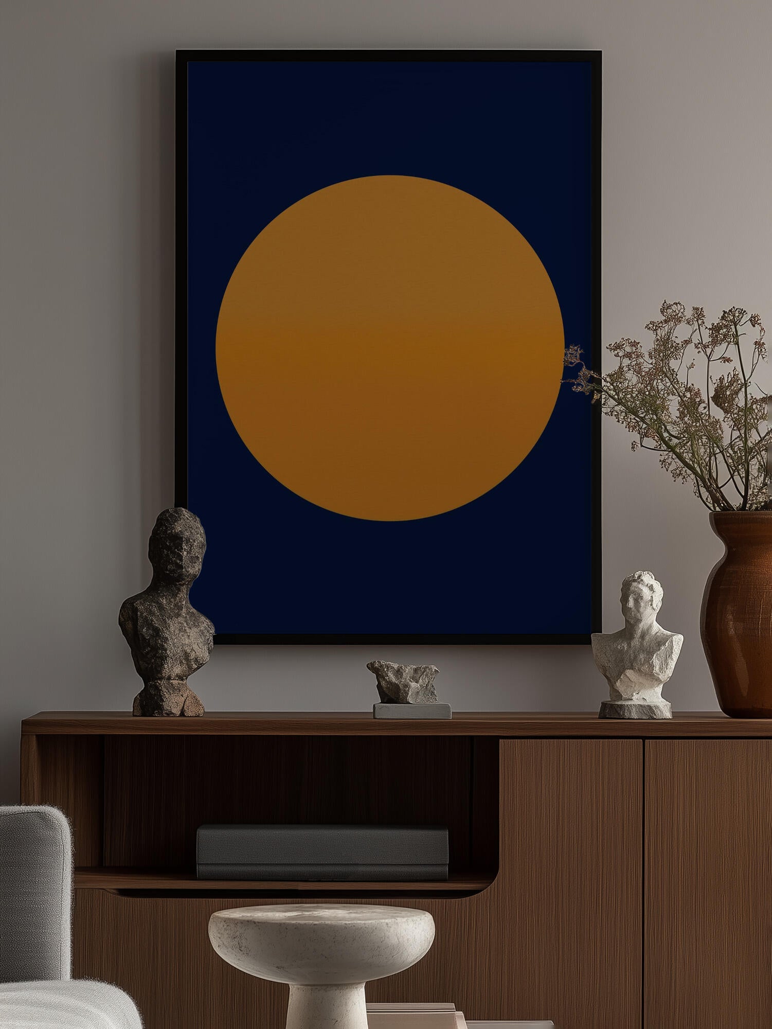 Golden Orb Blue Sky