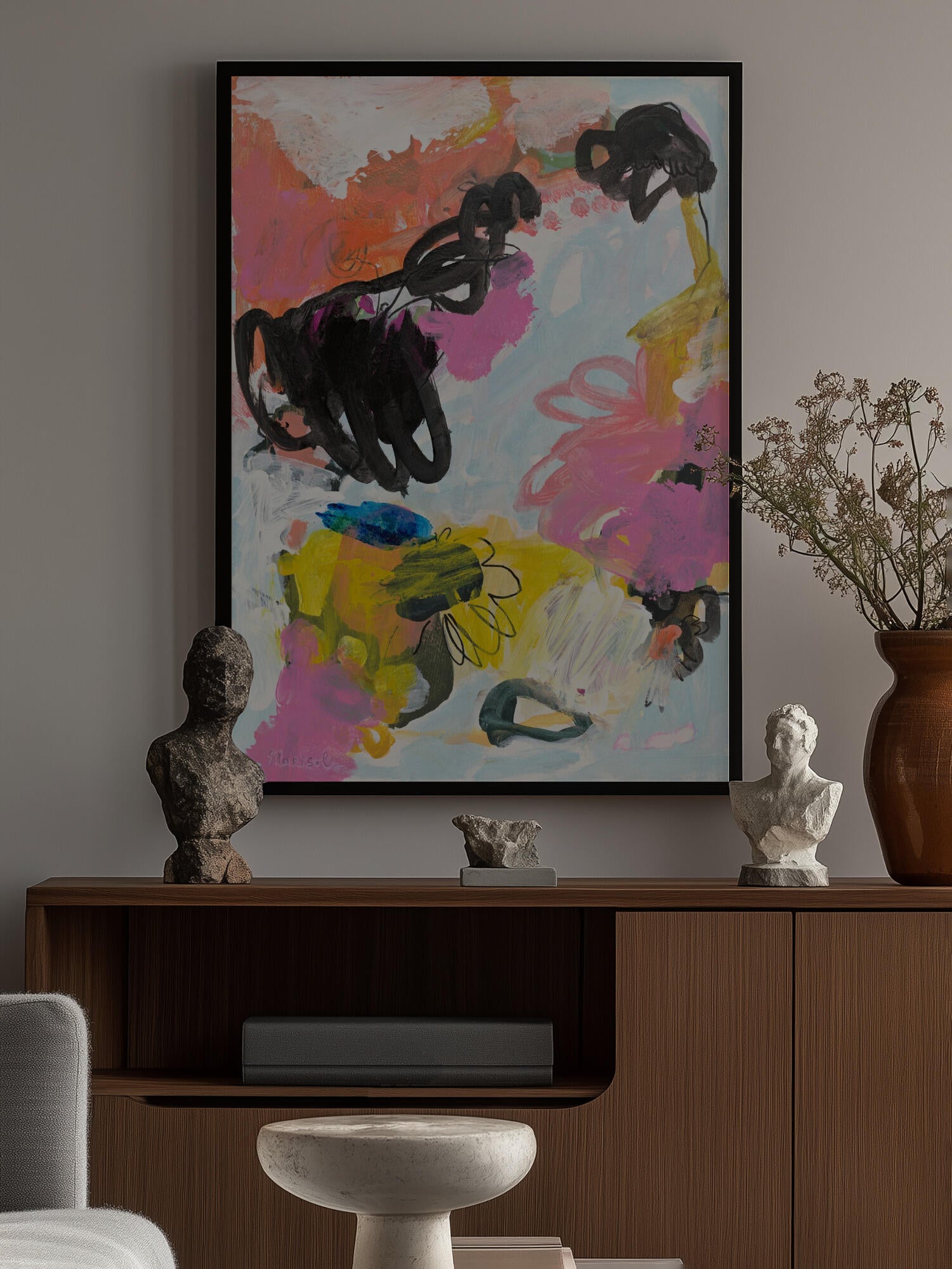 Joyful Abstract Bloom